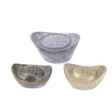 Lot 383 Group of Three Chinese Style Ingot