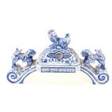 Lot 414 Chinese Blue & White Porcelain Censor