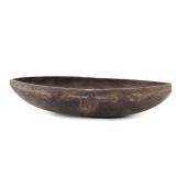 Lot 460 Large African Wood Carved Fruit Bowl