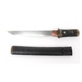 Lot 31 Fine Yori Doshi Japanese Tanto Dagger w Scabbard