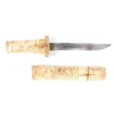 Lot 33 Japanese Bone Tanto Dagger