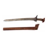 Lot 38 Early Moro Straight Kris with Scabbard