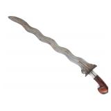 Lot 44 Rare Form Moro Kris, 9 Wave