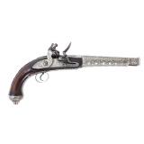 Lot 90 Ottoman Silvered Flintlock Pistol