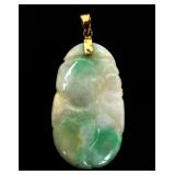 Lot 133 Chinese Jadeite Peach Pendant, 8 grams