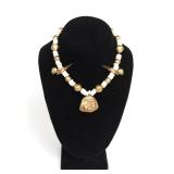 Lot 161 Pre-Columbian Moche Tumbaga & Shell Necklace 200-700 CE