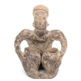Lot 170 Colima Male Figure w Two Jugs