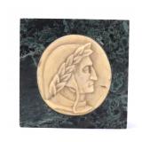 Lot 204 Gorgeous Grand Tour Marble Plaque of Dante