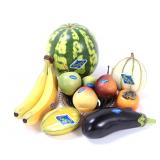 Lot 210 Lovely Hand Carved & Painted Alabaster Fruit