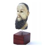 Lot 236 Late 19th to Early 20th Century, Wood Carved Santo Head