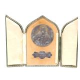 Lot 243 Cased Communion Medal Triptych