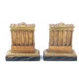 Lot 248 Lovely Early Style Architectural Bookends cast or resin