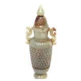 Lot 303 Chinese Natural Hardstone Vase, 690 grams