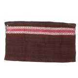 Lot 347 Cochineal and Indigo Blanket, Tarabuco Bolivia