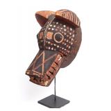 Lot 386 Burkina Faso Hyena Mask, 20th c.