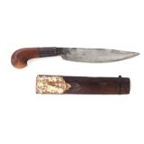 Lot 41 20th C. Visayan Plamingko Dagger w Scabbard