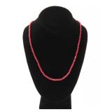 Lot 99 Beautiful Ruby Beaded Necklace