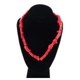 Lot 108 Gorgeous Bright Red Coral Bead Necklace