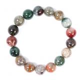 Lot 119 Gorgeous Natural Ghost Quartz Beaded Bracelet