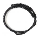 Lot 121 Beautiful Natural Black Coral Twist Bracelet