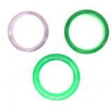 Lot 126 Lovely Group of Three Jade Style Bangle Bracelets