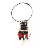 Lot 142 PNG Fiber, Shell, Tusk & Feather Necklace