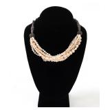 Lot 143 Beautiful Vintage Pearl Style and Silvered Necklace