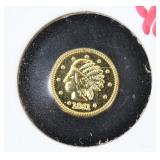 Lot 164 1861 California Souvenir Gold Token