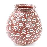 Lot 170 Handsome Hand Crafted Vase of 100 Fishes