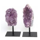 Lot 188 Pair of Amethyst Druzy
