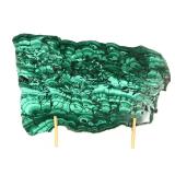 Lot 194 Gorgeous Bright Green Malachite Cut Slab