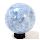 Lot 204 Gorgeous Natural Aquamarine Sphere on Stand