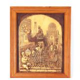 Lot 270 Arabic Bonce Carved Street Scene