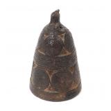 Lot 278 Old Tibetan Bronze Bell w Incised Details