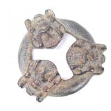 Lot 383 Chinese Bronze Horse Cheek Bit