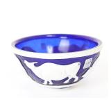 Lot 402 Chinese Peking Glass Bowl, Bull