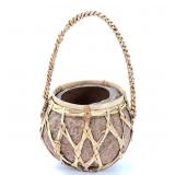 Lot 445 Filipino Coconut Rattan Wrapped Cup