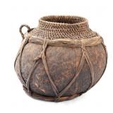 Lot 446 Philippines Rattan Wrapped Coconut Cup