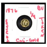 Lot 493 1876 14 BU Token Cali-Gold Souvenir