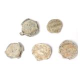 Lot 495 Five Shipwreck Token Trade Coins, England