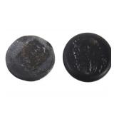 Lot 506 Pair of Lava Rock Konani Playing Stones