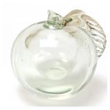 Lot 521 Beautiful Murano Style Glass Apple write simply for auction with a low end value