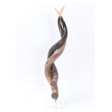 Lot 1 Mounted Interwoven Kudu Horns