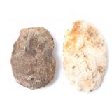 Lot 20 Two Arrowhead & Spearhead Scrapers