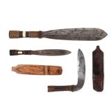 Lot 28 Group of Three Hinalung Knifes