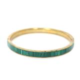 Lot 121 Lovely Natural Malachite Bangle Bracelet