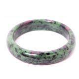 Lot 128 Stunning Natural Ruby Polished Bangle Bracelet