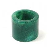 Lot 155 Chinese Bright Green Hardstone Archers Ring