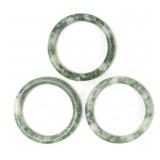 Lot 161 Trio of Chinese Marble Stone Bangles