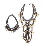 Lot 179 Two PNG Cowrie & MOP Fiber Necklaces